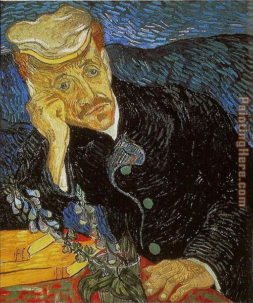 Portrait of Dr. Gachet painting - Vincent van Gogh Portrait of Dr. Gachet art painting